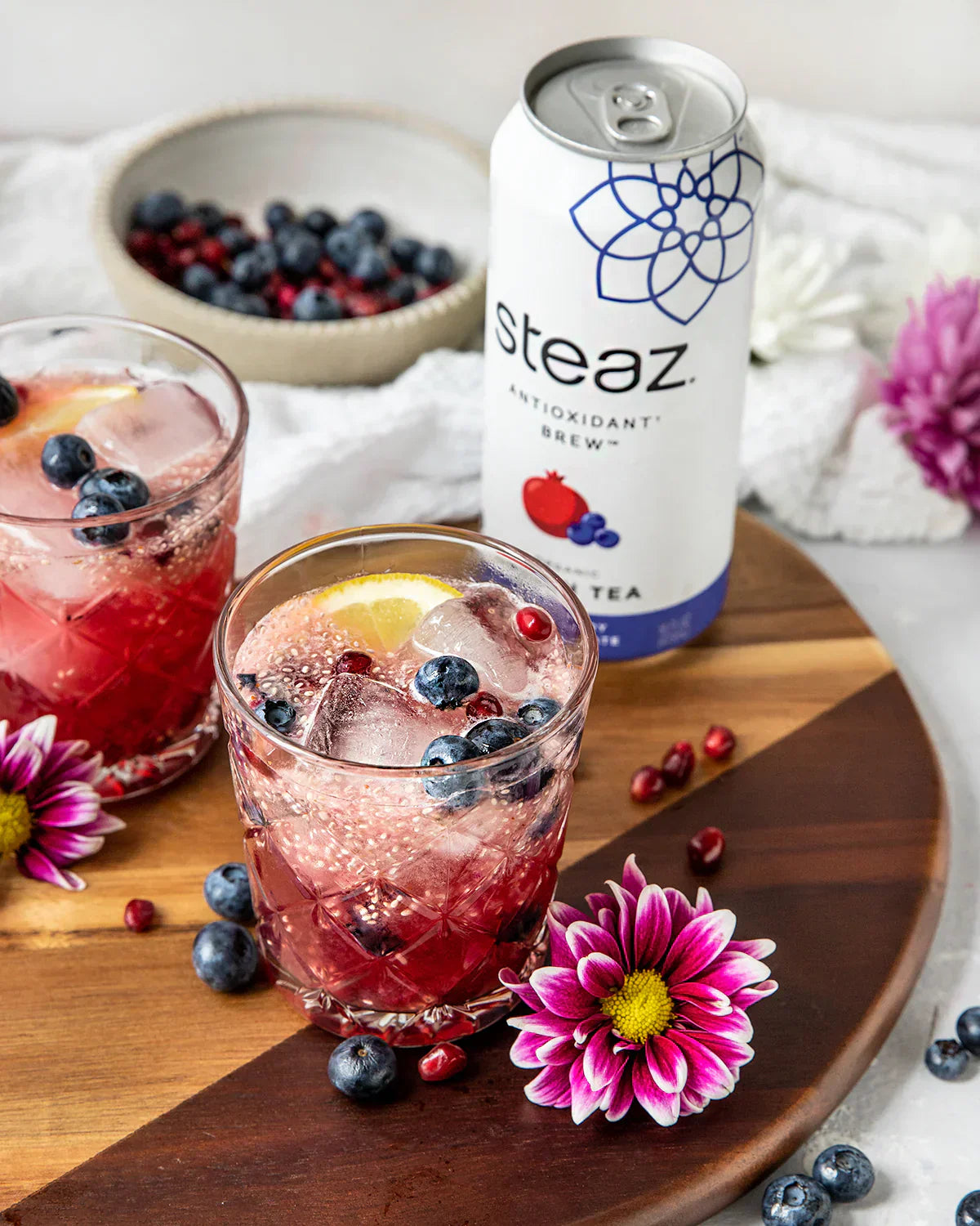 Blueberry Pomegranate Chia Fresca