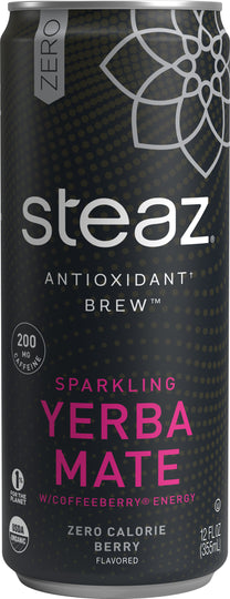Steaz - Zero Calorie Berry Sparkling Yerba Mate