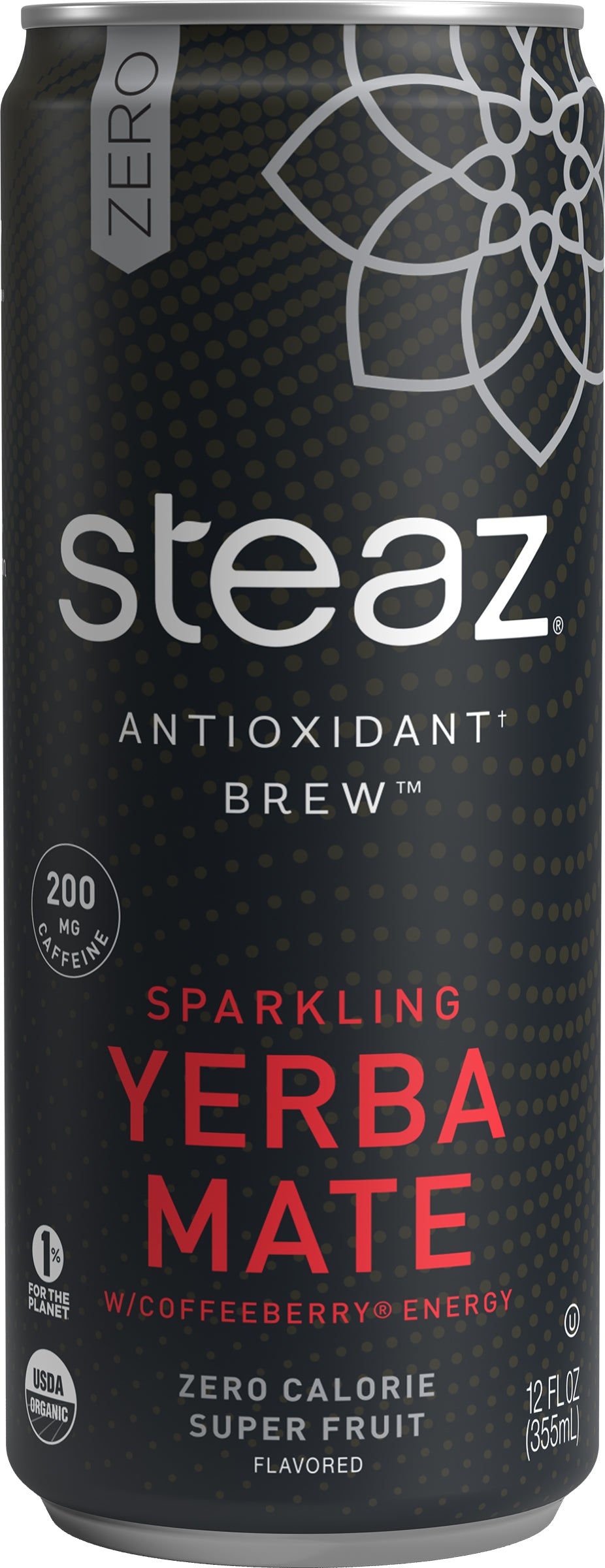 Steaz - Zero Calorie Super Fruit Sparkling Yerba Mate