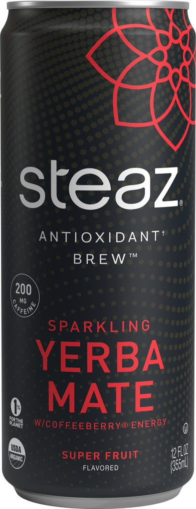 Steaz - Sparkling Super Fruit Yerba Mate