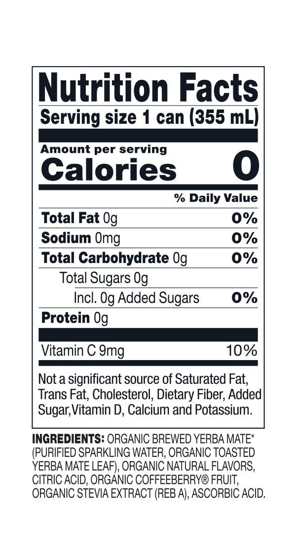 Steaz - Zero Calorie Berry Sparkling Yerba Mate